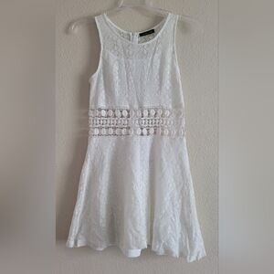 Cals Sz Medium Lace Dress With Crochet Waistband